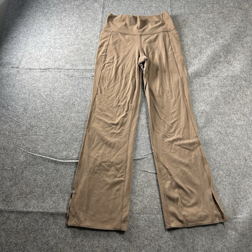 Athleta Pants Women's Medium Transcend Stash Crop Straight Leg Pull-On Brown